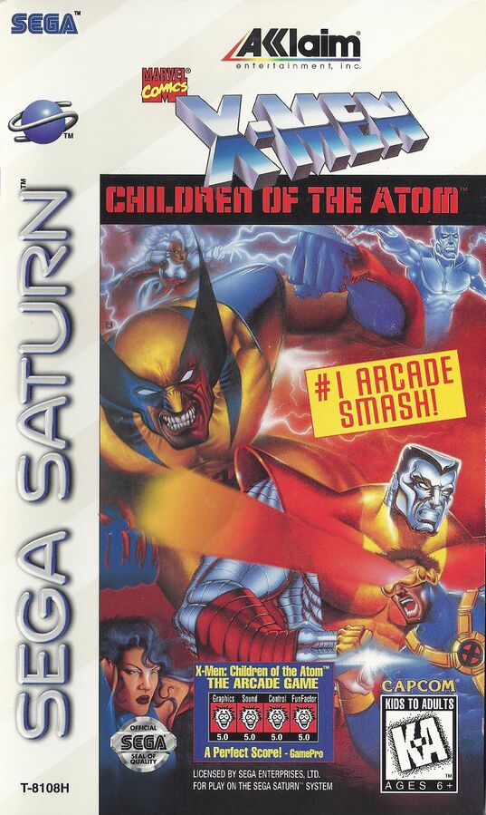X-Men: Children of the Atom Xmen for Sega Saturn
